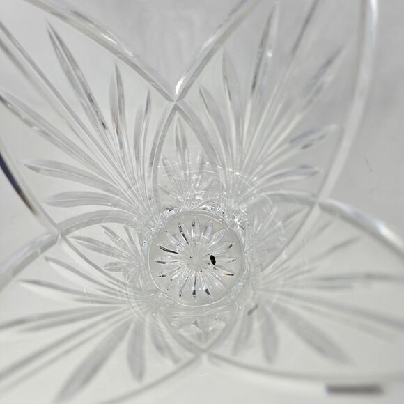 Capri Crystal Lotus Clear Vase 10" x 3.25" Genuine 24% Leaded Crystal New in Box - Picture 7 of 13